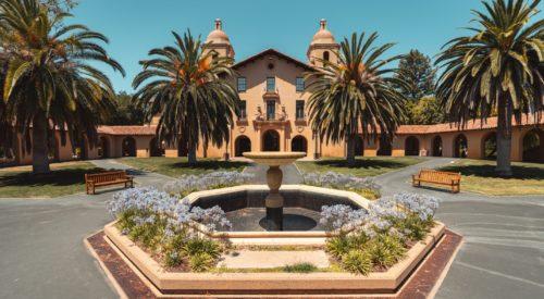 Entrance of Stanford University.