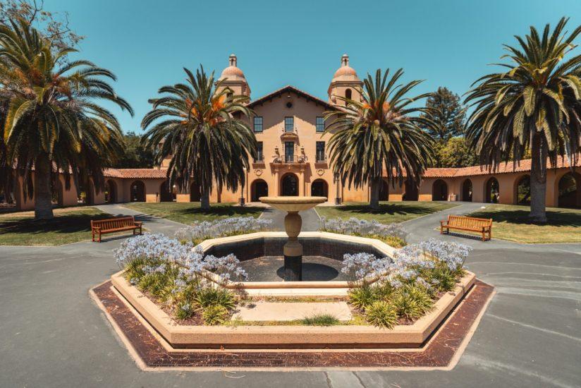 Entrance of Stanford University.