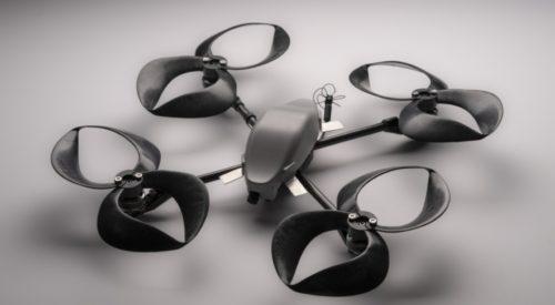 A small drone with toroidal propellers